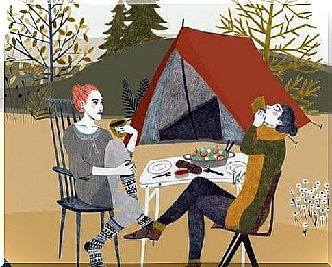 Improve your relationship, friends on a camping trip