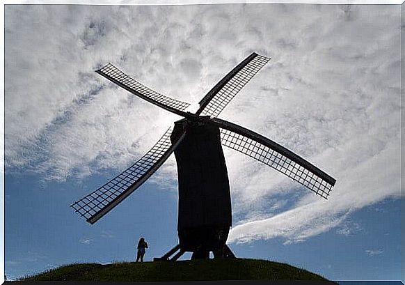 Don Quixote and windmill