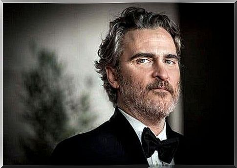 Joaquin Phoenix during the Oscars. 