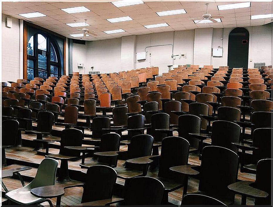 empty classroom