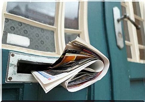 Newspaper in letter slot